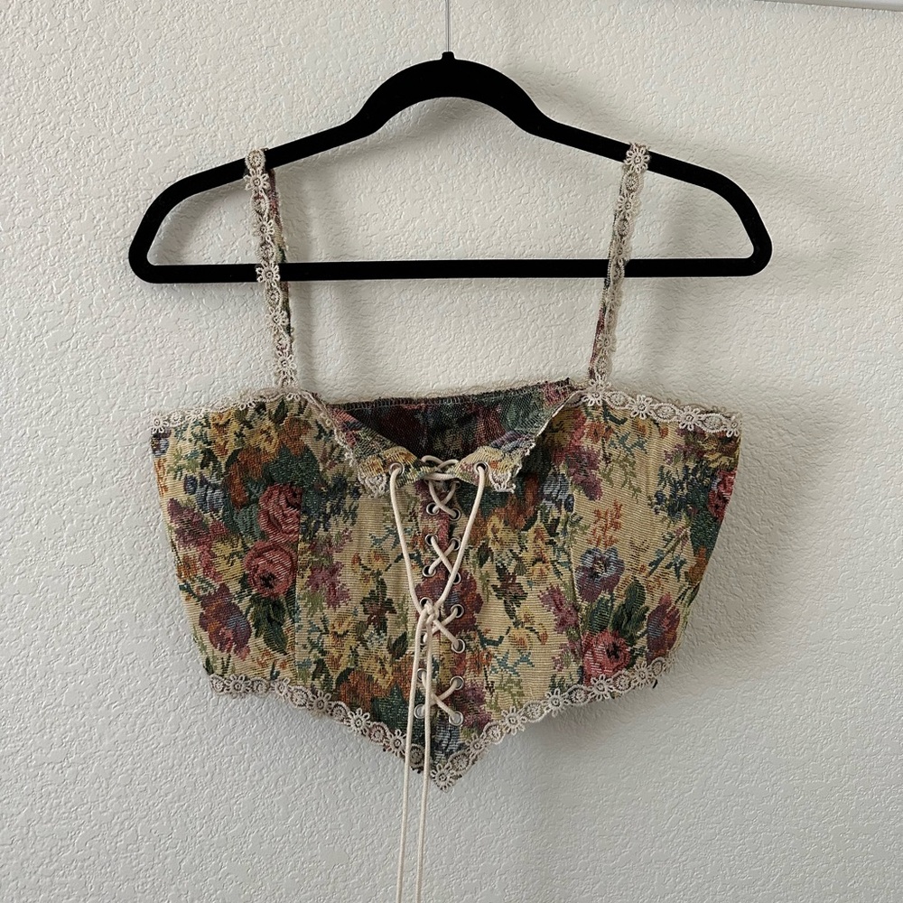 Cider cropped corset
